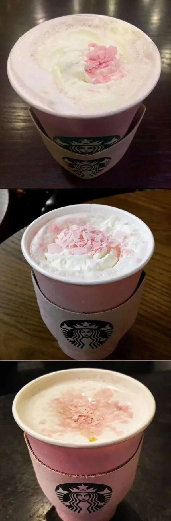 Cherry blossom latte