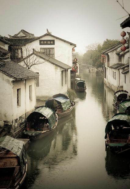 江南烟雨的唯美图片