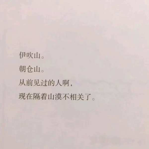 既然选择了等你我就不会一个人走