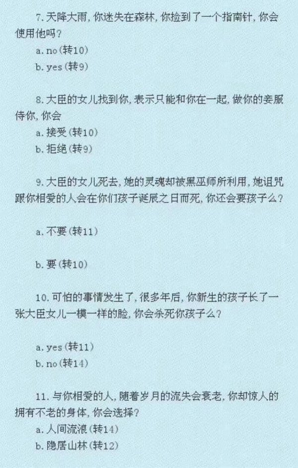 你的心里活着几个恋人 小测试